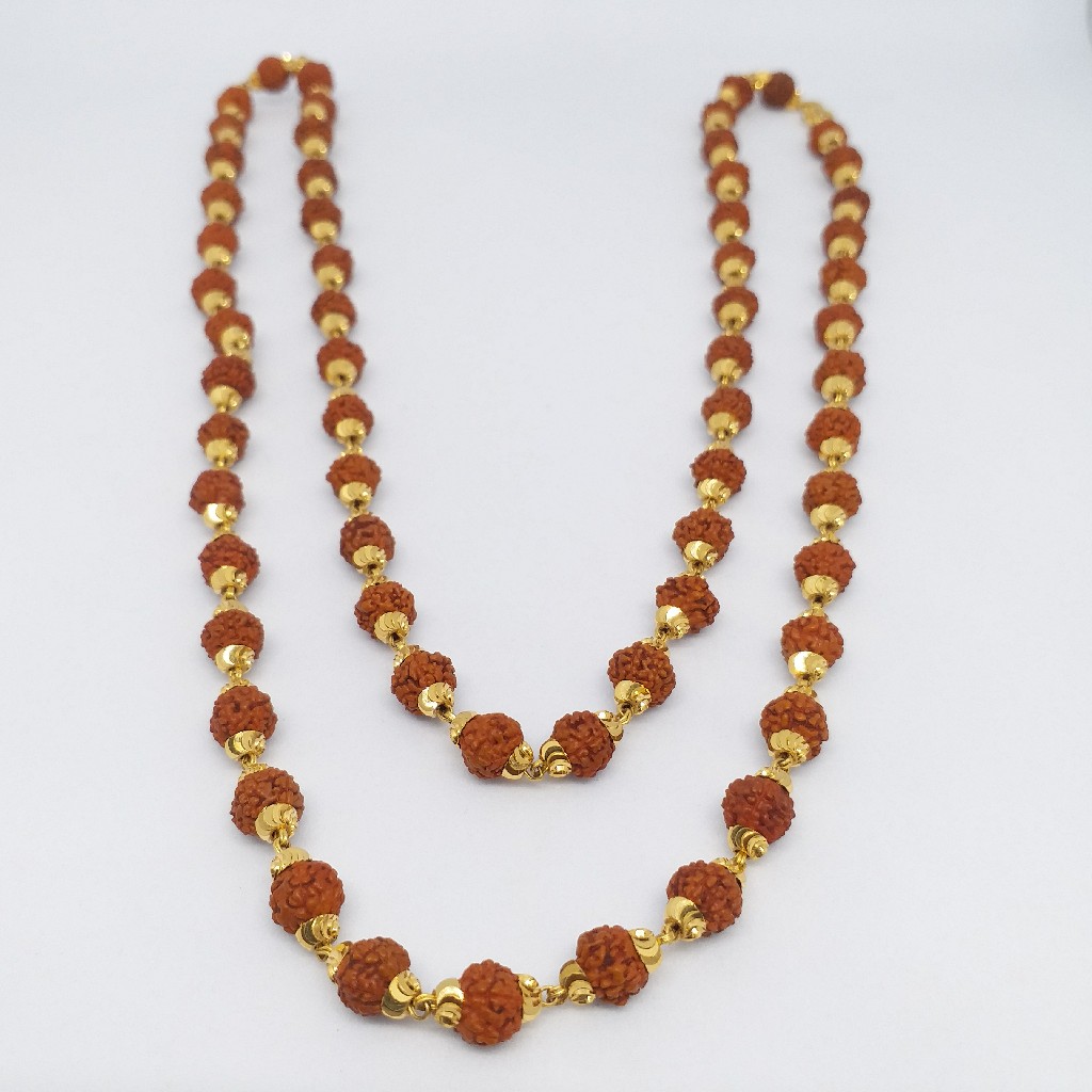22 kt 916 gold rudraksh mala gents - Image 2