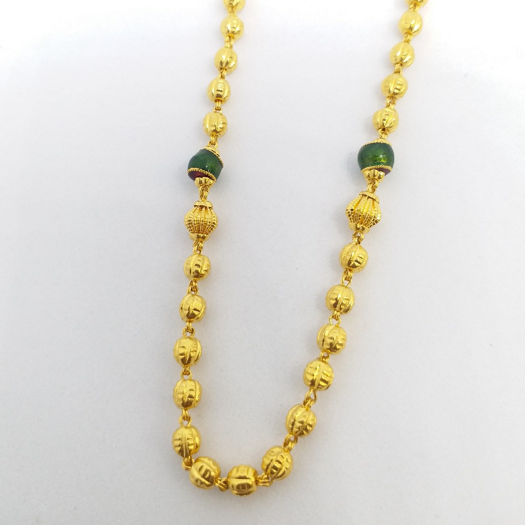 22 kt 916 gold vertical mina kanthi - Image 4