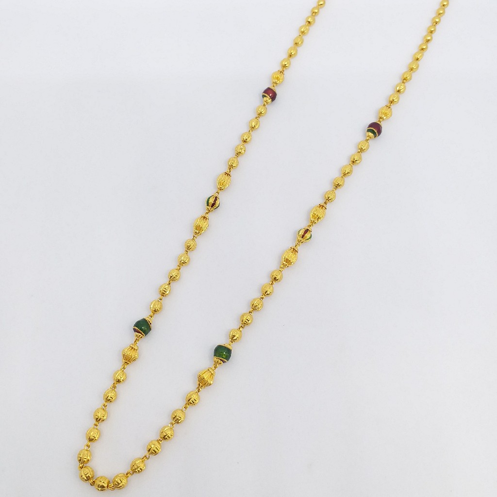 22 kt 916 gold vertical mina kanthi - Image 3