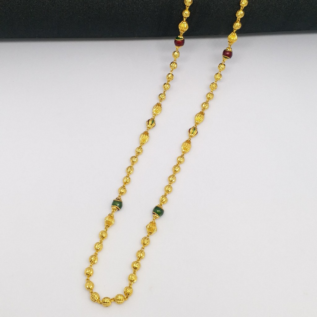 22 kt 916 gold vertical mina kanthi