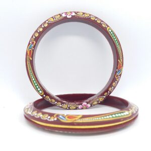 22 kt 916 dark red ras-chudi women