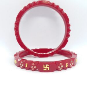 22 kt 916 red ras-chudi women
