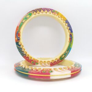 22 kt 916 multi colour painted ras-chudi women