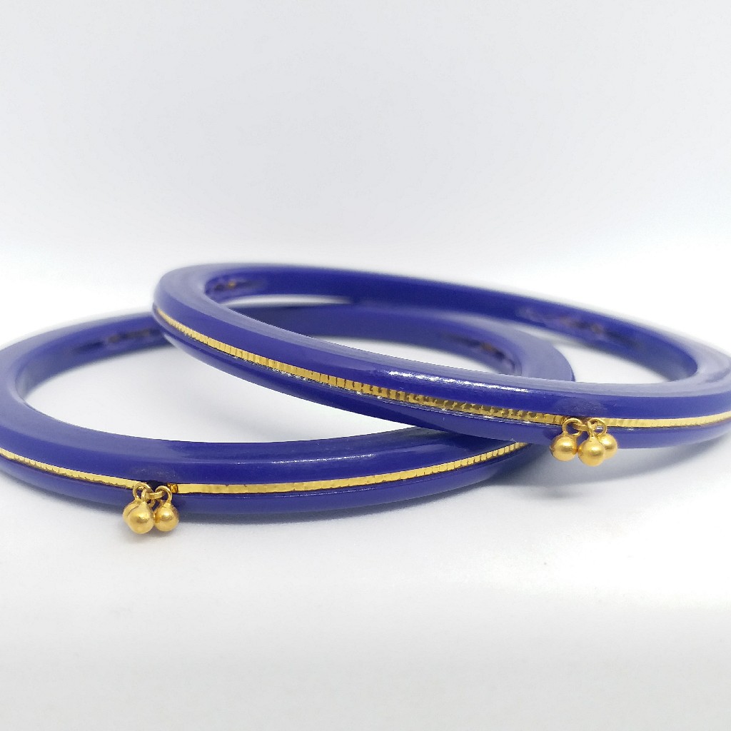 22 kt 916 dark blue rad-chudi women