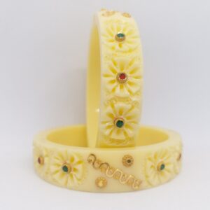 22 kt 916 off-white ras-chudi women
