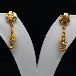 22 kt 916 gold plain earrings