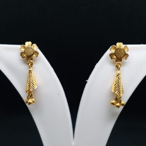 22 kt 916 gold plain earrings