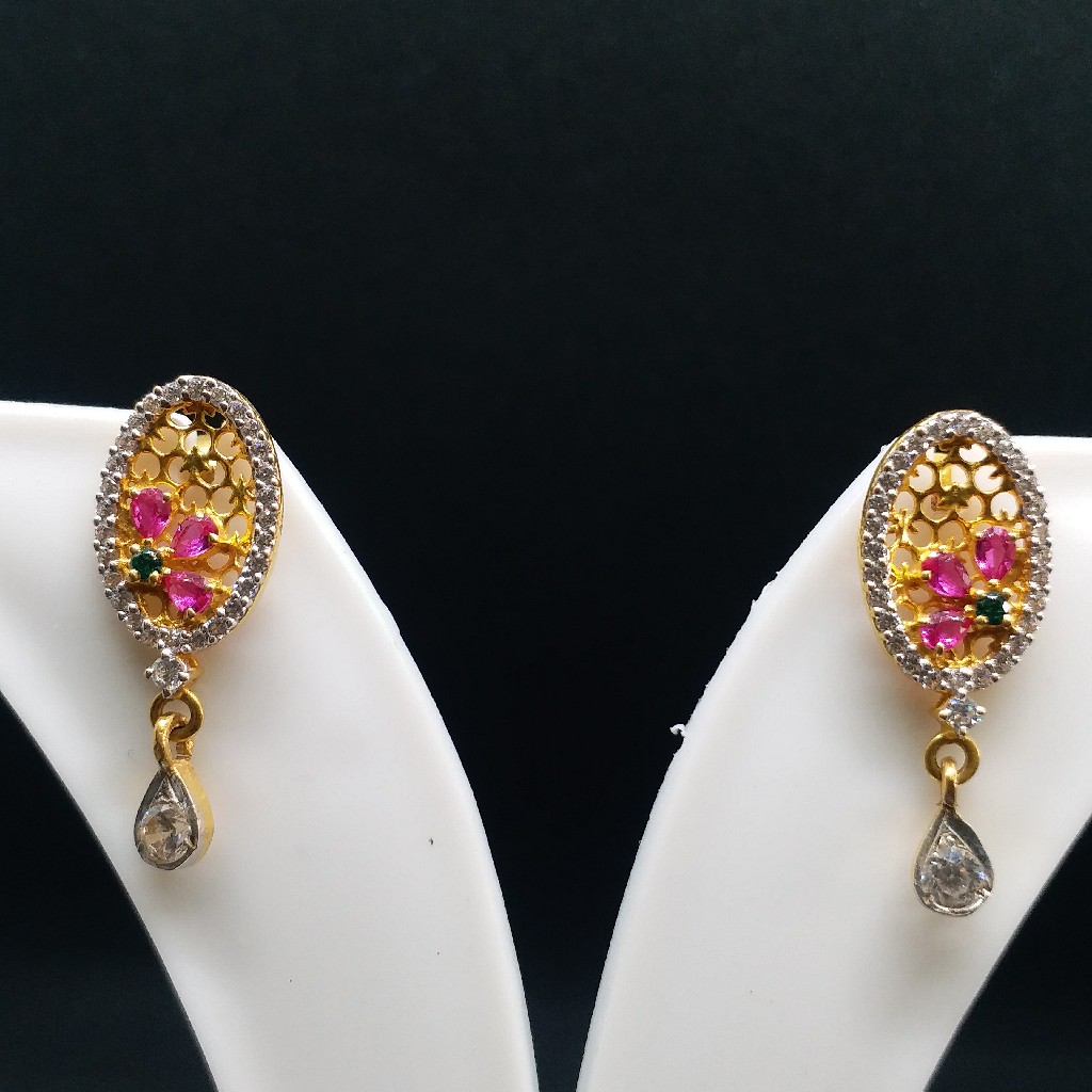 22 kt 916 gold earrings - Image 2