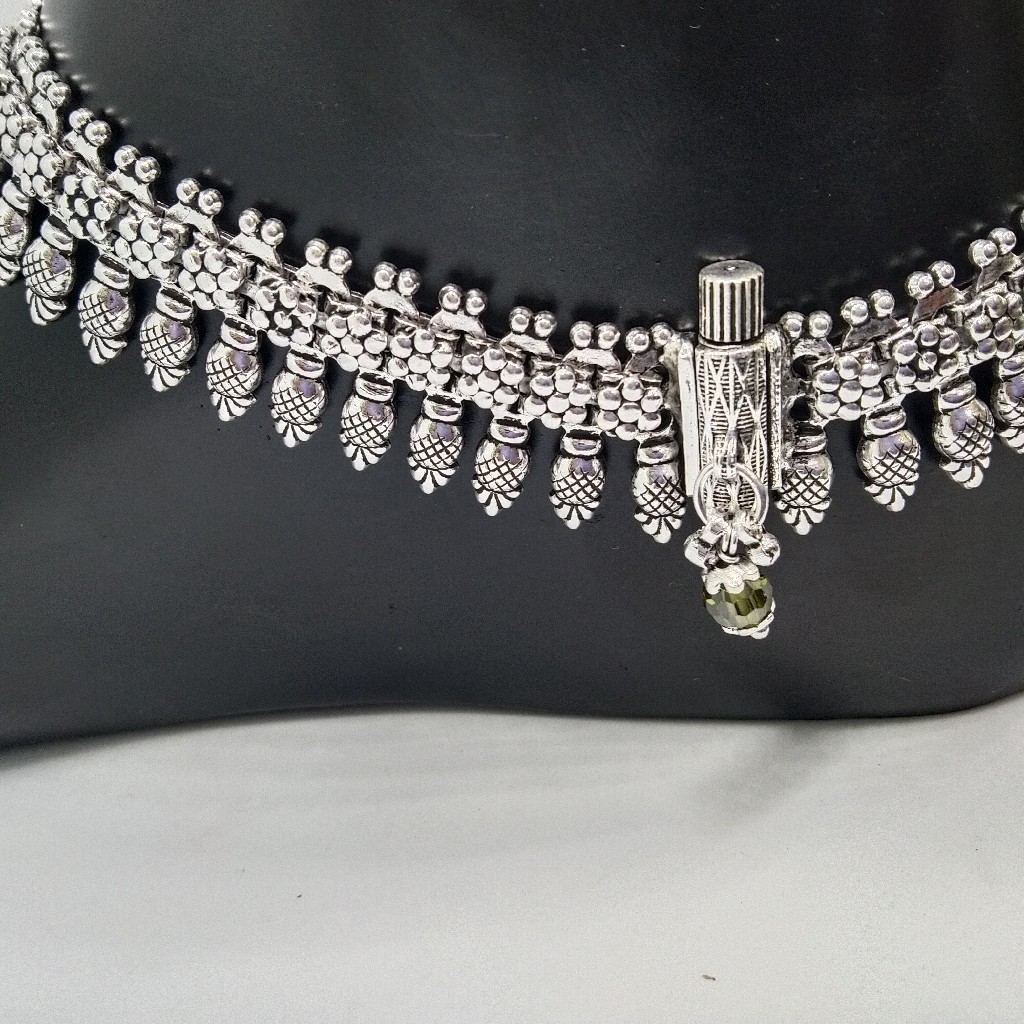 Silver antique payal - Image 2