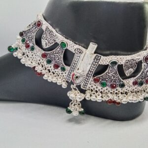 Silver fancy payal