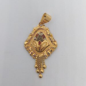 22 kt 916 plain pendent
