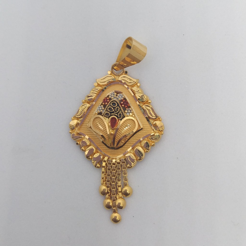 22 kt 916 plain pendent