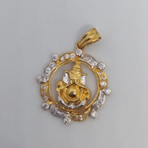22 kt 916 ganpati pendent