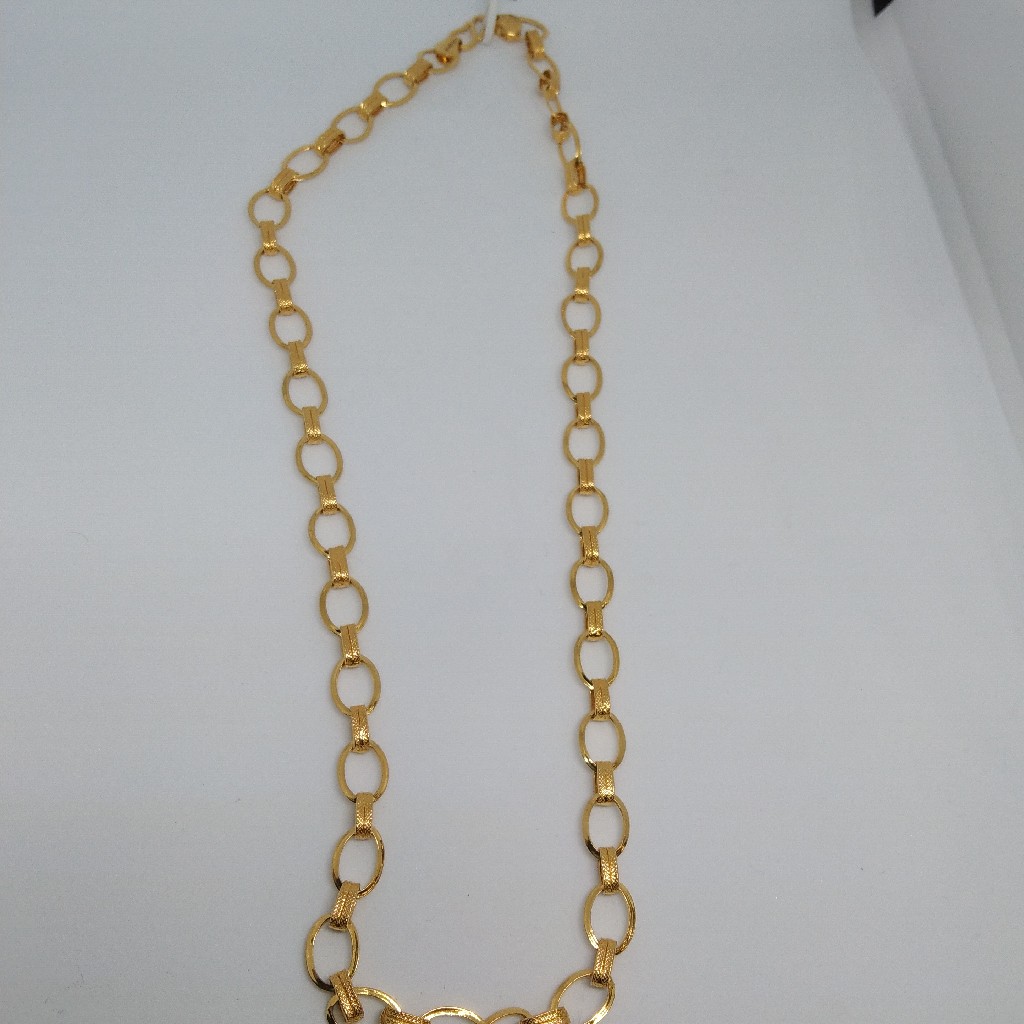 22 kt 916 hollow chain - Image 4