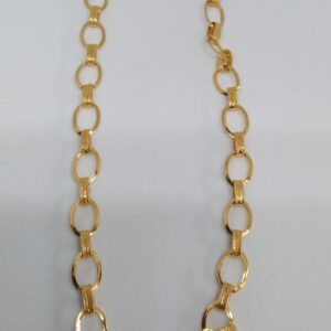 22 kt 916 hollow chain