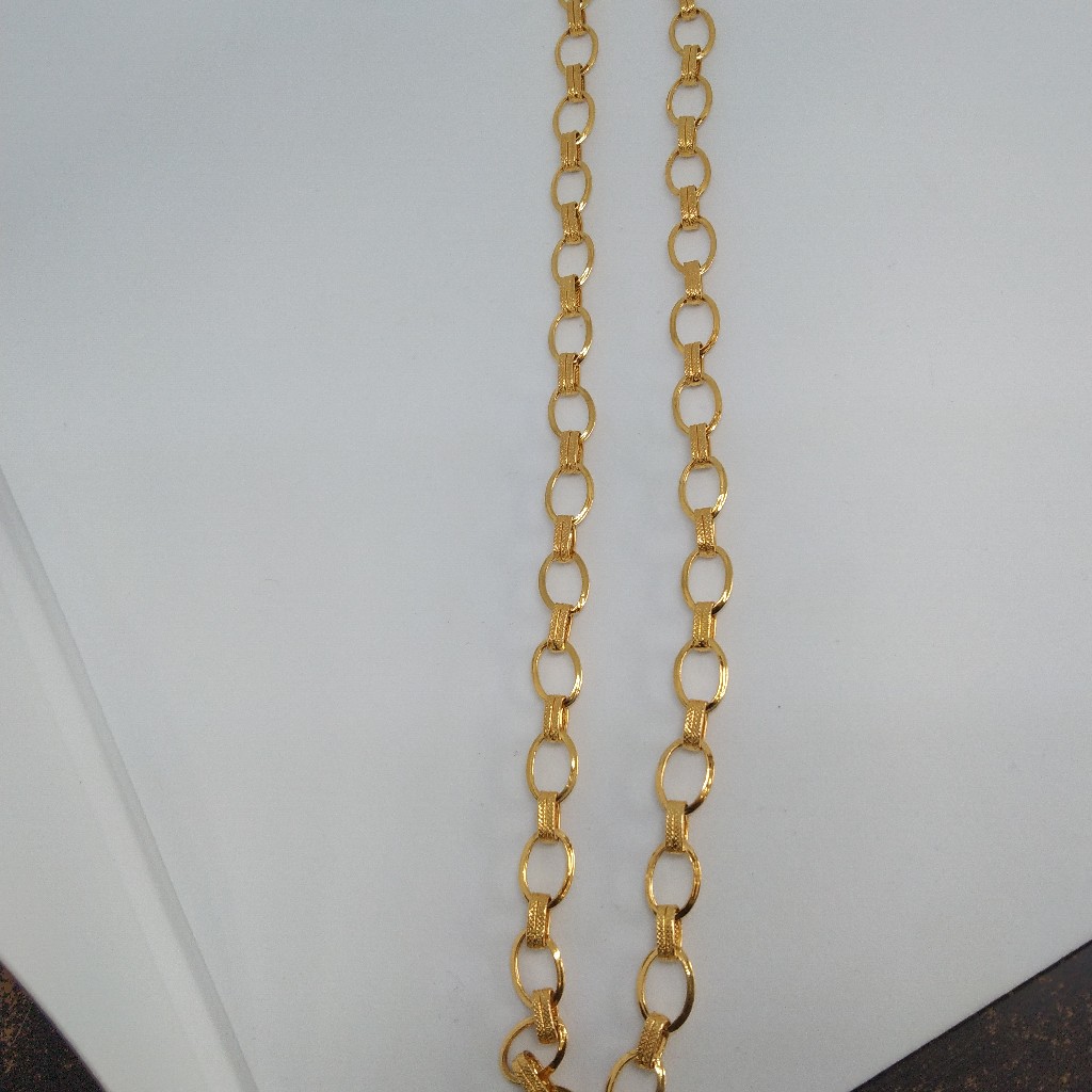 22 kt 916 hollow chain