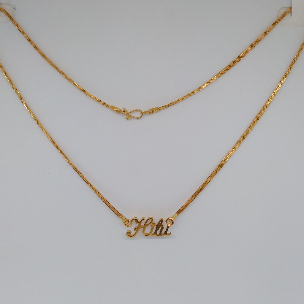 22 kt 916 chain pendant