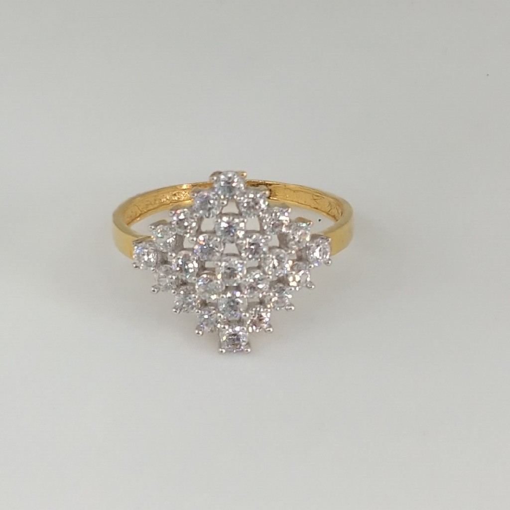 22 kt 916 diamond ring