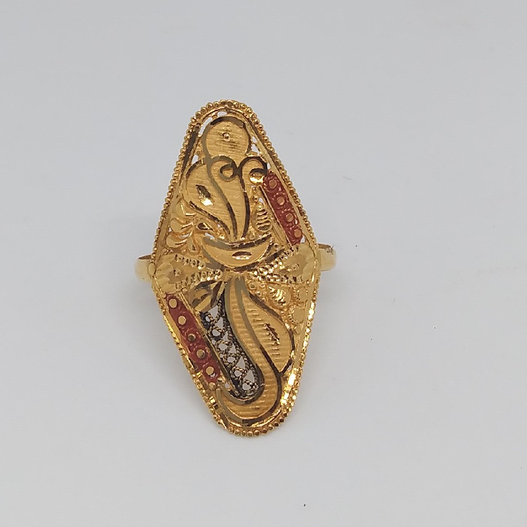 22kt 916 plain gold ring