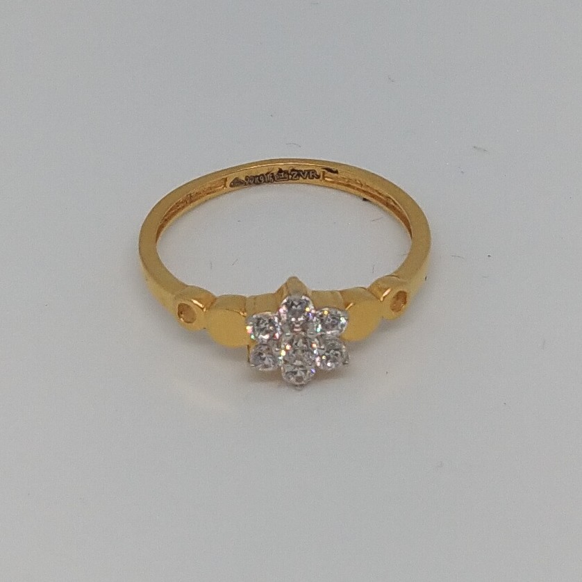 22kt 916 gold cz ring