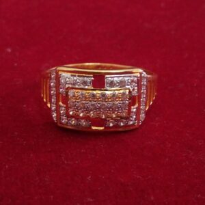 22kt 916 CZ diamond Studded Gents Ring