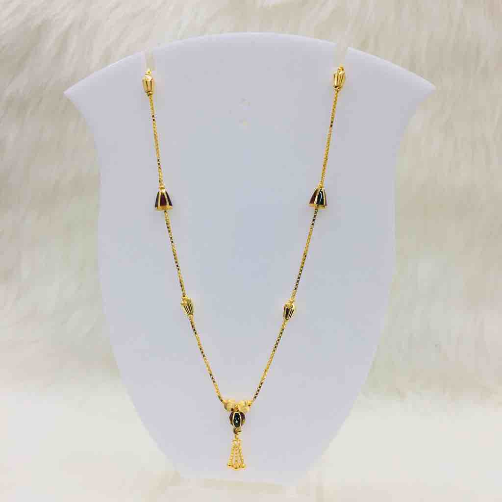 Delicate 916 Gold Ladies Tie Chain