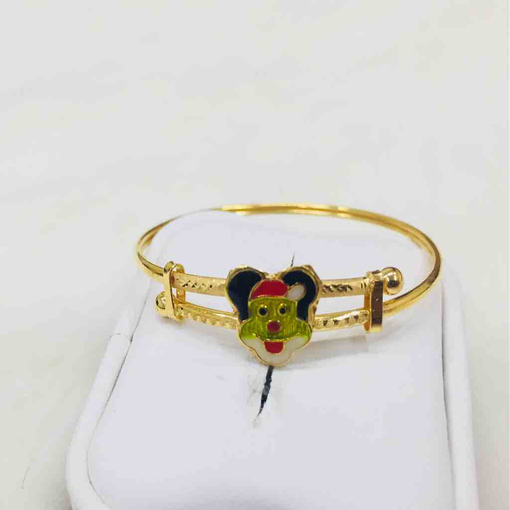 Yellow Gold Modern Kids Kada