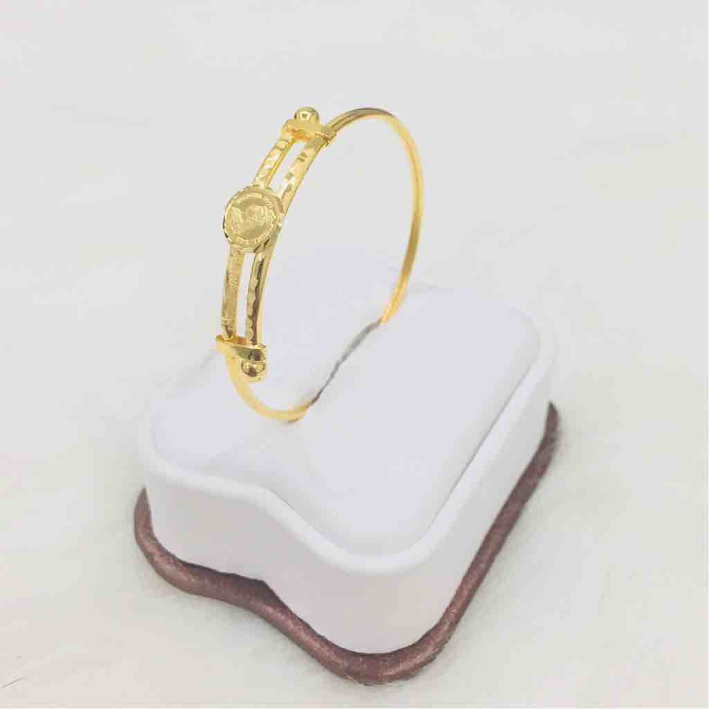 22Kt Yellow Gold Designer Children Kada