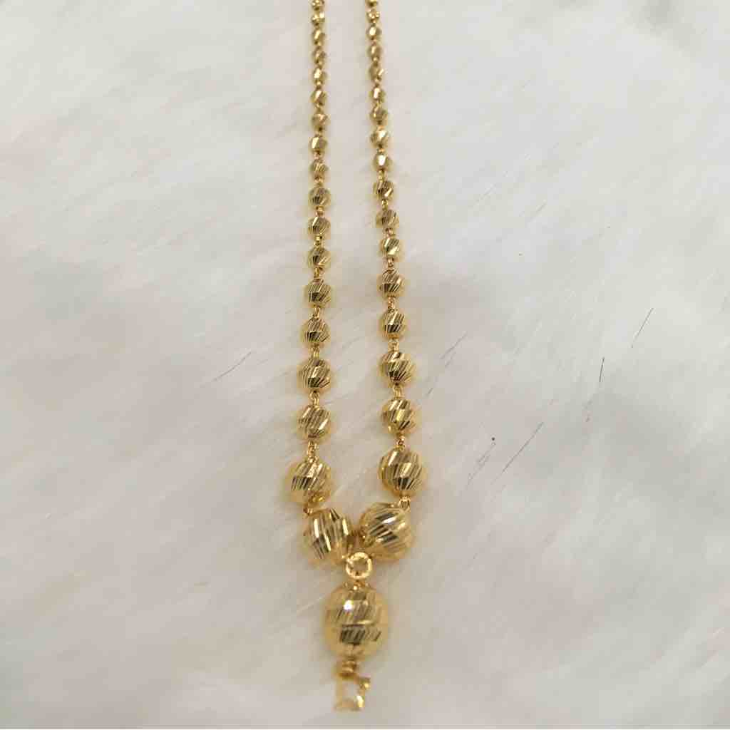 Stylish 916 Gold Mug Mala For women