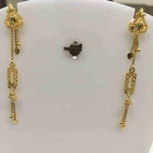 916 Gold Long Classic Earrings