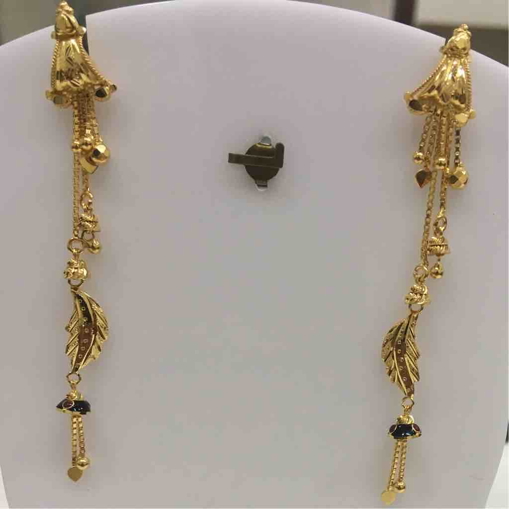 String of Grace Drop Gold Ladies Earrings