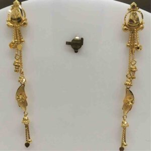 Multi Chain 916 Gold Long Earrings