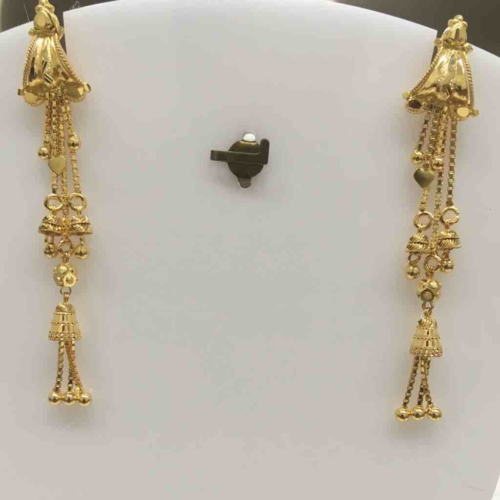 916 Gold Fancy earrings