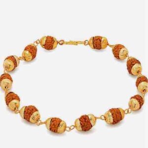 916 gents gold filled rudraksh bracelet