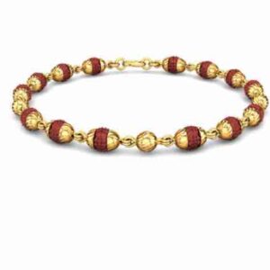 916 fancy gold filled rudraksh bracelet