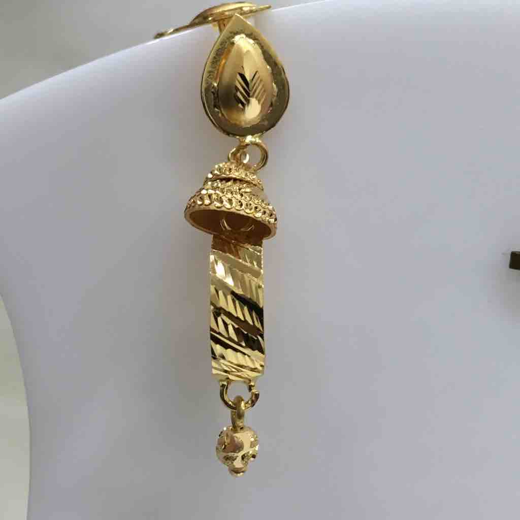 22K / 916 gold Ladies Vertical Earrings