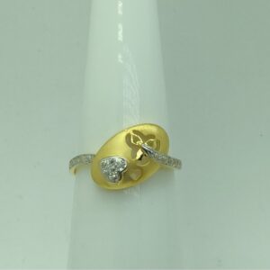 916 Gold CZ Attractive Ring For Women SSJ-R010