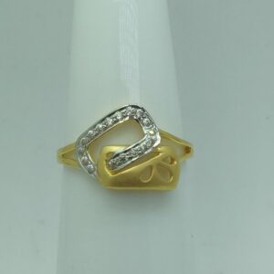 916 gold cz stylish ring for women ssj-r008