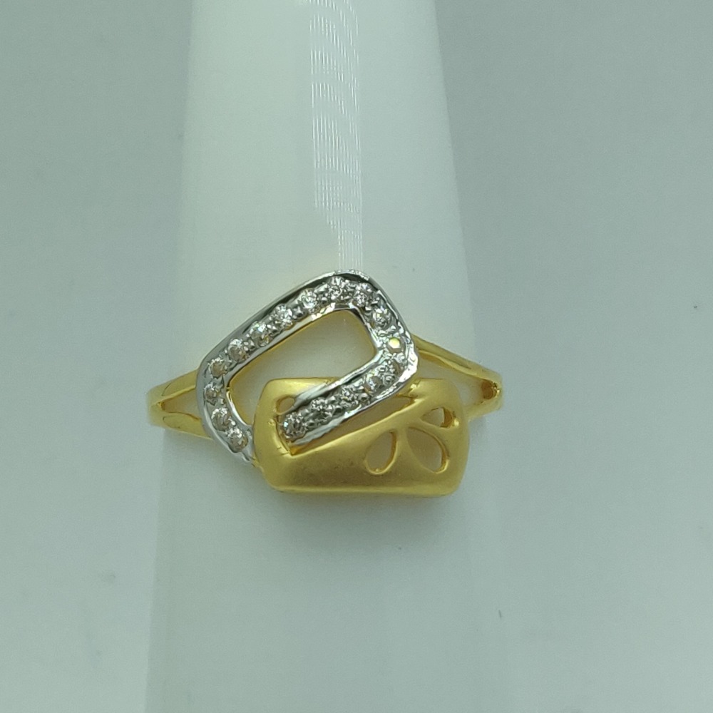 916 gold cz stylish ring for women ssj-r008