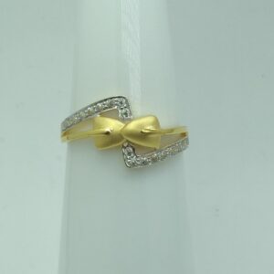 22KT Gold CZ Fancy Engagement Ring SSJ-R007