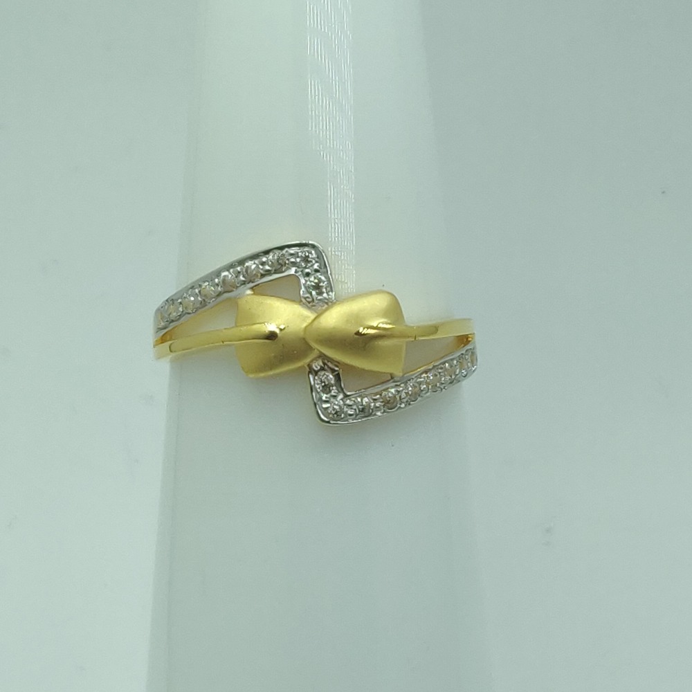 22KT Gold CZ Fancy Engagement Ring SSJ-R007