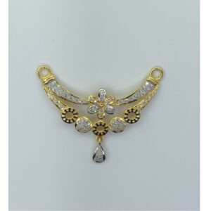 22KT Gold Antique Mangalsutra Pendant SSJ-P004