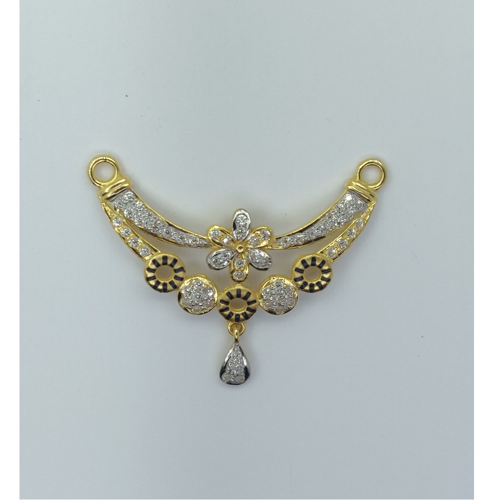 22KT Gold Antique Mangalsutra Pendant SSJ-P004