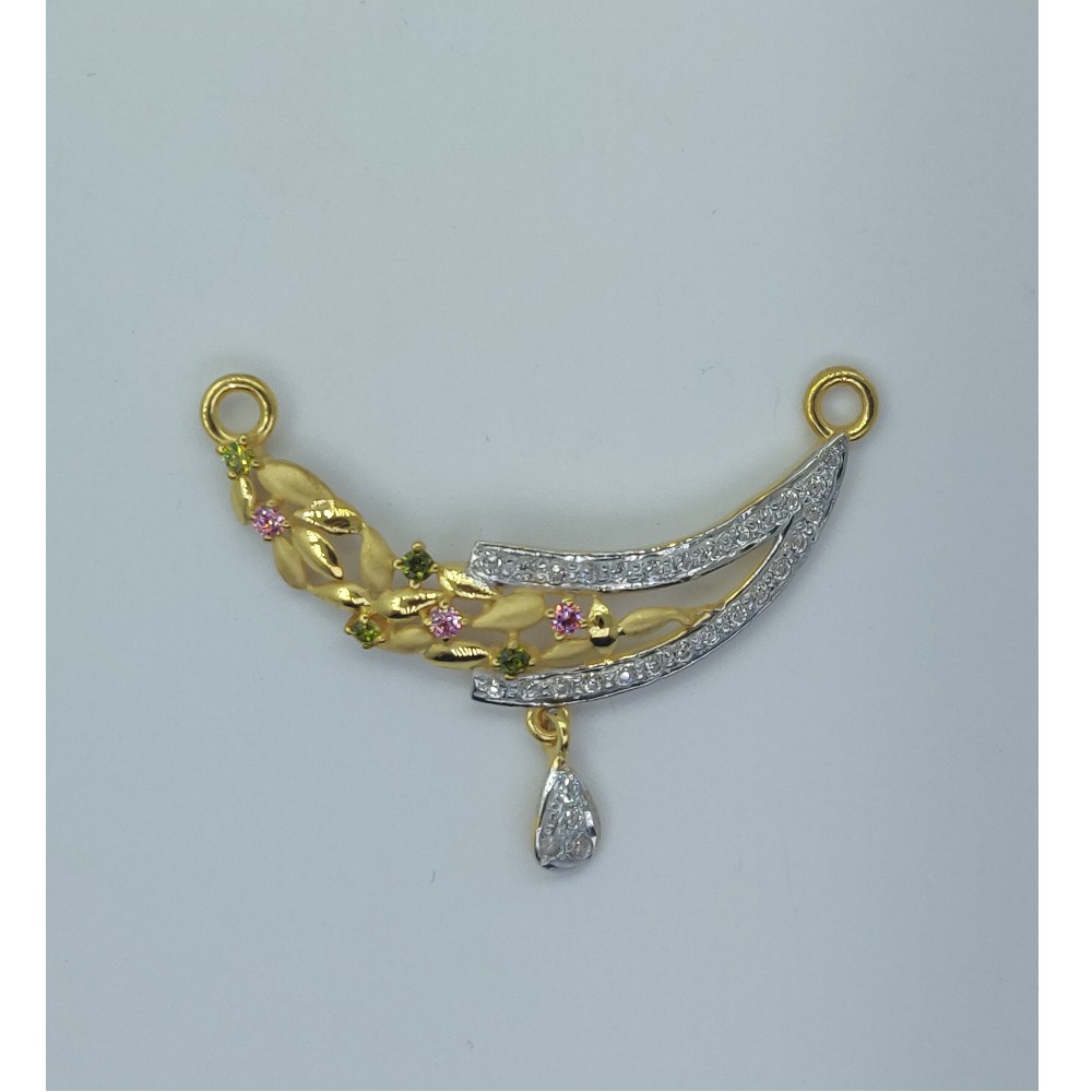916 Gold CZ Designer Mangalsutra Pendant SSJ-P003
