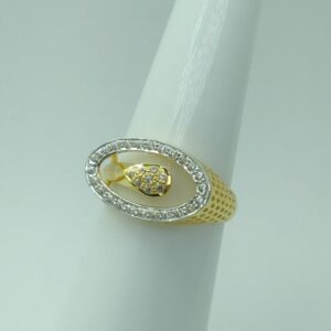 916 Gold CZ Fancy ring Women SSJ-R003