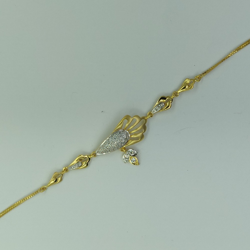 22KT Gold CZ Ladies Bracelet SSJ-B009
