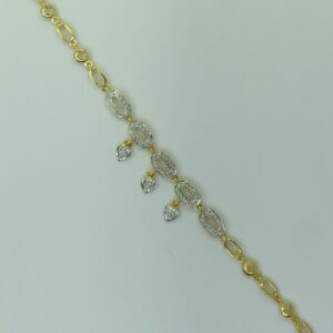 916 Gold CZ Delicate Bracelet SSJ-B006