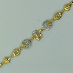 22kt gold cz stylish lukcy for women ssj-b004
