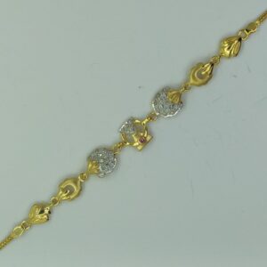 22kt gold cz stylish lukcy for women ssj-b004