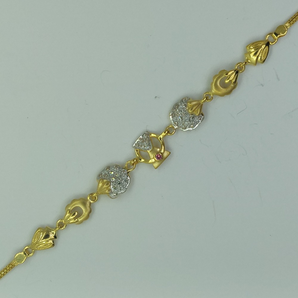 22kt gold cz stylish lukcy for women ssj-b004